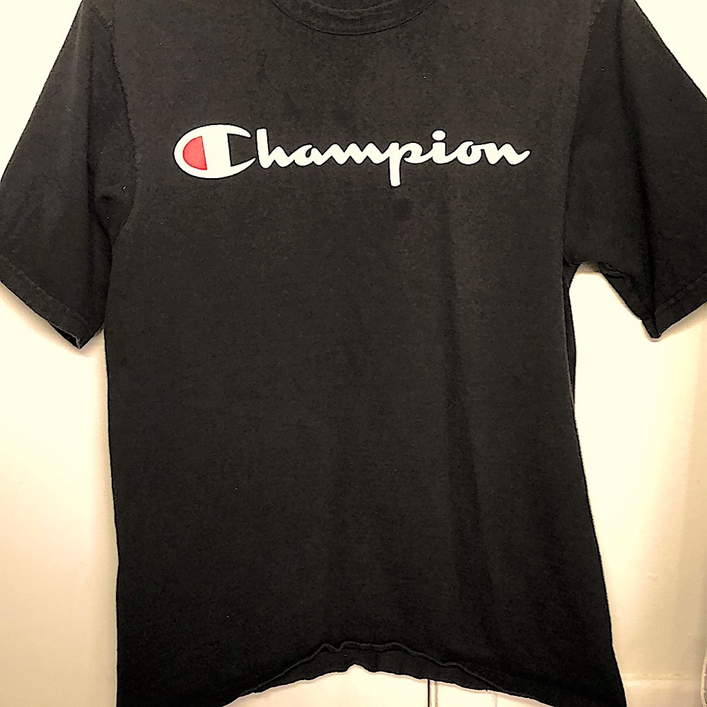 Black Champion short sleeve T-shirt